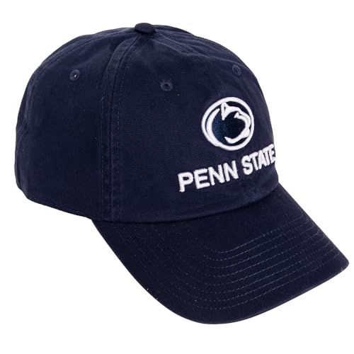 Desert Cactus Penn State University Baseball Hat Pennsylvania PSU Nittany Lions Brimmed Embroidered Hats Cap Adjustable Cloth Strap Adult (Style F1)