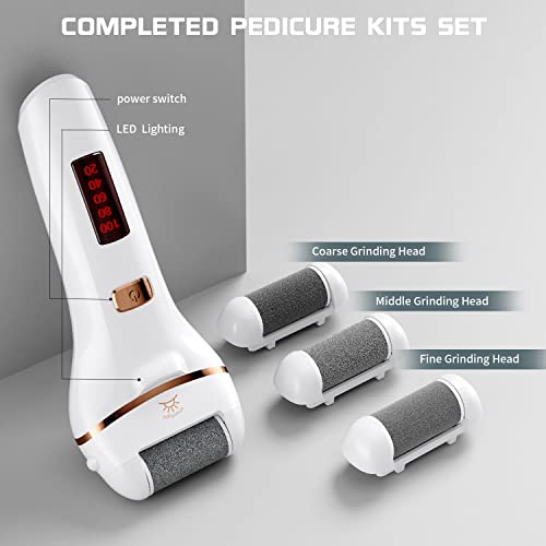 Electric Foot Callus Remover, Rechargeable Portable Electronic Foot File Pedicure Kits, Callus Remover Tools, Foot Scrubber File, Professional Pedicure Tools, Foot Care For Dead Skin Ideal Gift #TOP3