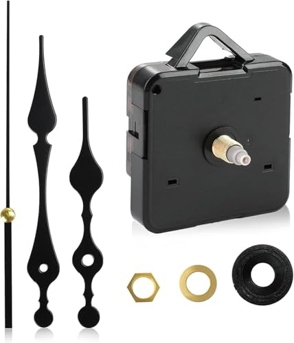 Kjzeex Clock Mechanisms Battery Powered, Silent Quartz Clock Mechanism Movement Kits, High Torque Movement Replacement Mechanism, Mechanisms Silent Quartz or Repair Home Office (main)