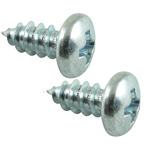 Framer Supply #6 3/8" Pan Head Philips Zinc Plated Sheet Metal Screws, 100 Pack