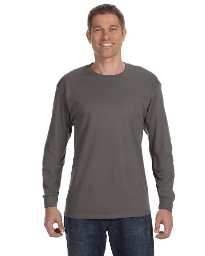 Image of Hanes Mens 6.1 oz. Tagless ComfortSoft Long-Sleeve T-Shirt (5586)