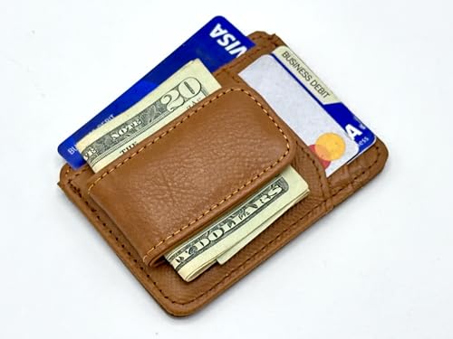 Goson Leather Money Clip Wallet for Men, Front Pocket Wallet, Credit Card Holder, Slim Minimalist Wallet3