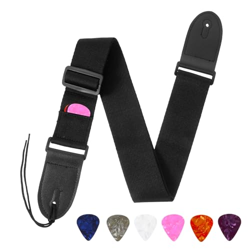 Wanmu Gitarrengurt Geflochtene Verstellbare Bass E-Gitarre Gurte...