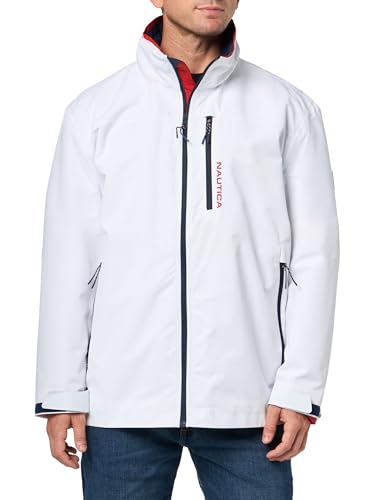 Image of Nautica Men's Lightweight Sailing Jacket - Waterproof & Windproof, Breathable