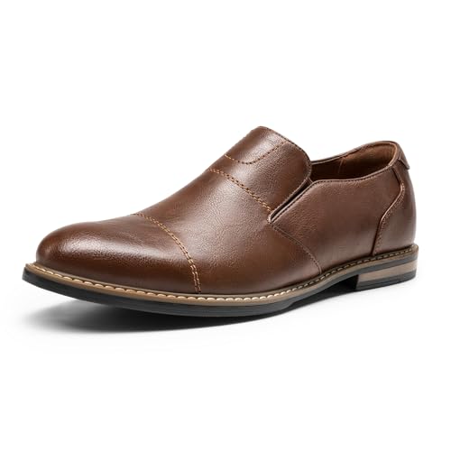 Bruno Marc Herren Mokassin Anzugschuhe Slipper & Mokassins Slip Loafer Herrenschuhe,Size 41,Braun,SBLS2421M-E