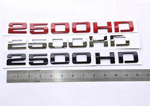 Yoaoo 2X Oem Chrome 2500Hd 2500 Hd Nameplates Emblems Alloy Badges For Gm Silverado Sierra #TOP3
