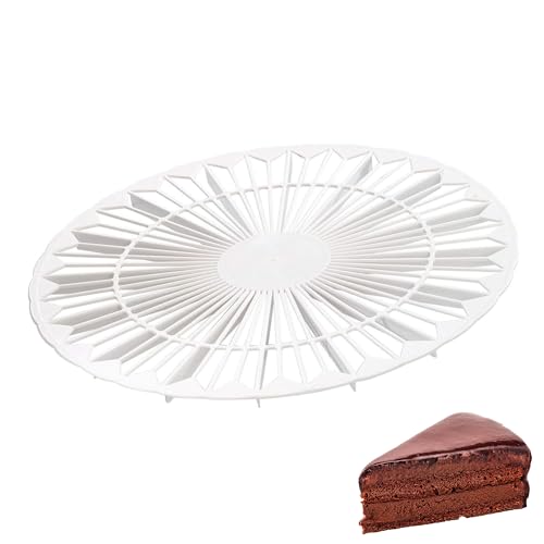 Westmark Kuchenkühler und Torteneinteiler, Doppelfunktion, Rund, Durchmesser: 32 cm, Kunststoff, Weiß, 31432270