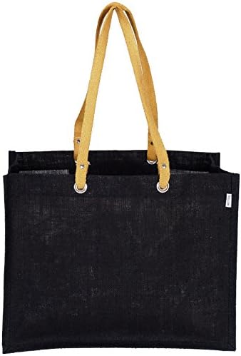 'MIWOK' Premium Grade Jute/Hessian Reusable Extra Large Shopping Bag Perfect For Groceries designed by Thyli