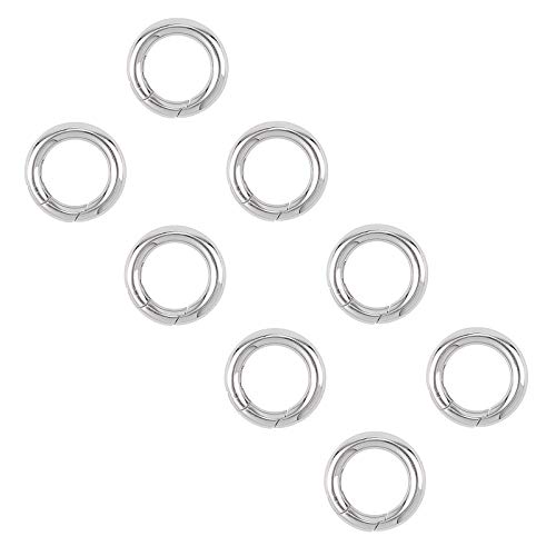 Unicraftable 10Pcs Stainless Steel Spring Gate Rings O Rings Round Snap Clasps For Jewelry Making 20X3.5Mm #TOP1