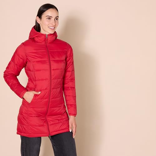 Amazon Essentials womens Lightweight Water-Resistant Packable Hooded Puffer Coat (Available in Plus Size)
