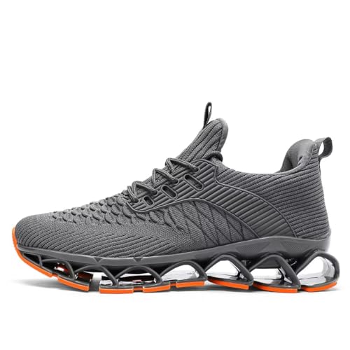 Image of Mens Slip on Walking Running Shoes Blade Tennis Casual Fashion Sneakers Comfort Non Slip Work Sport Athletic Trainer