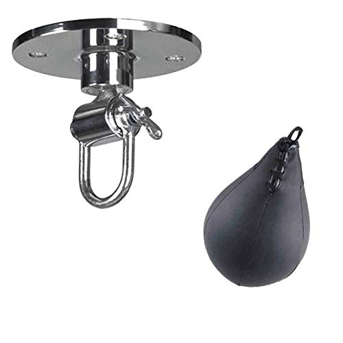 Gymforward Profesional Conjunto de Boxeo Pera, Velocidad de la Bola Giratoria Colgador de Boxeo Punzonado Bolsa de Velocidad Base de Equipo de Entrenamiento