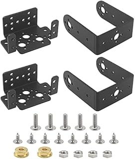 2Set ShareGoo Servo Mount Bracket 2 DOF Pan & Tilt Sensor Mount Kit Compatible with MG995 MG996 Standard Servo RC Robot Car Boat