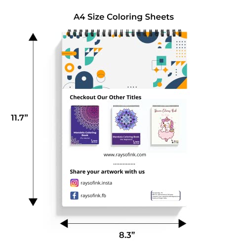 Rays Of Ink Motivational Quote Coloring Book for Adults