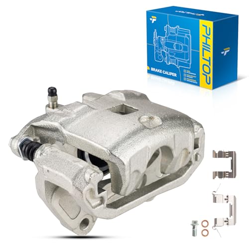Image of PHILTOP 19-B2691 Front Right Disc Brake Caliper Assembly Replacement For Nissan INFINITI for I35 2002-2004, Altima 2002-2006, Maxima 2002-2003, 19B2691, Front Right Passenger Side