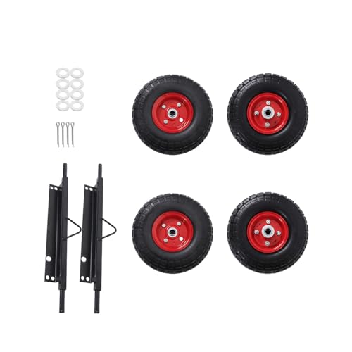 waltyotur All Terrain Solid Tire Wheel kit Replacement for Generator EU3000is