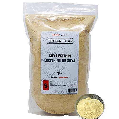TextureStar Pure Soy Lecithin Powder - 2.2 lb (1kg) | Food Grade, Vegan