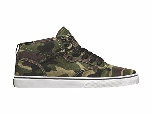 Globe Baskets Hautes Chaussure Basse À Lacets Motley Mi vert camouflage Caoutchouc - Vert - Green Camo, Homme, 5 US, Vert Camouflage