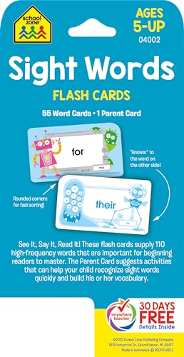 School Zone Sight Words Flash Cards