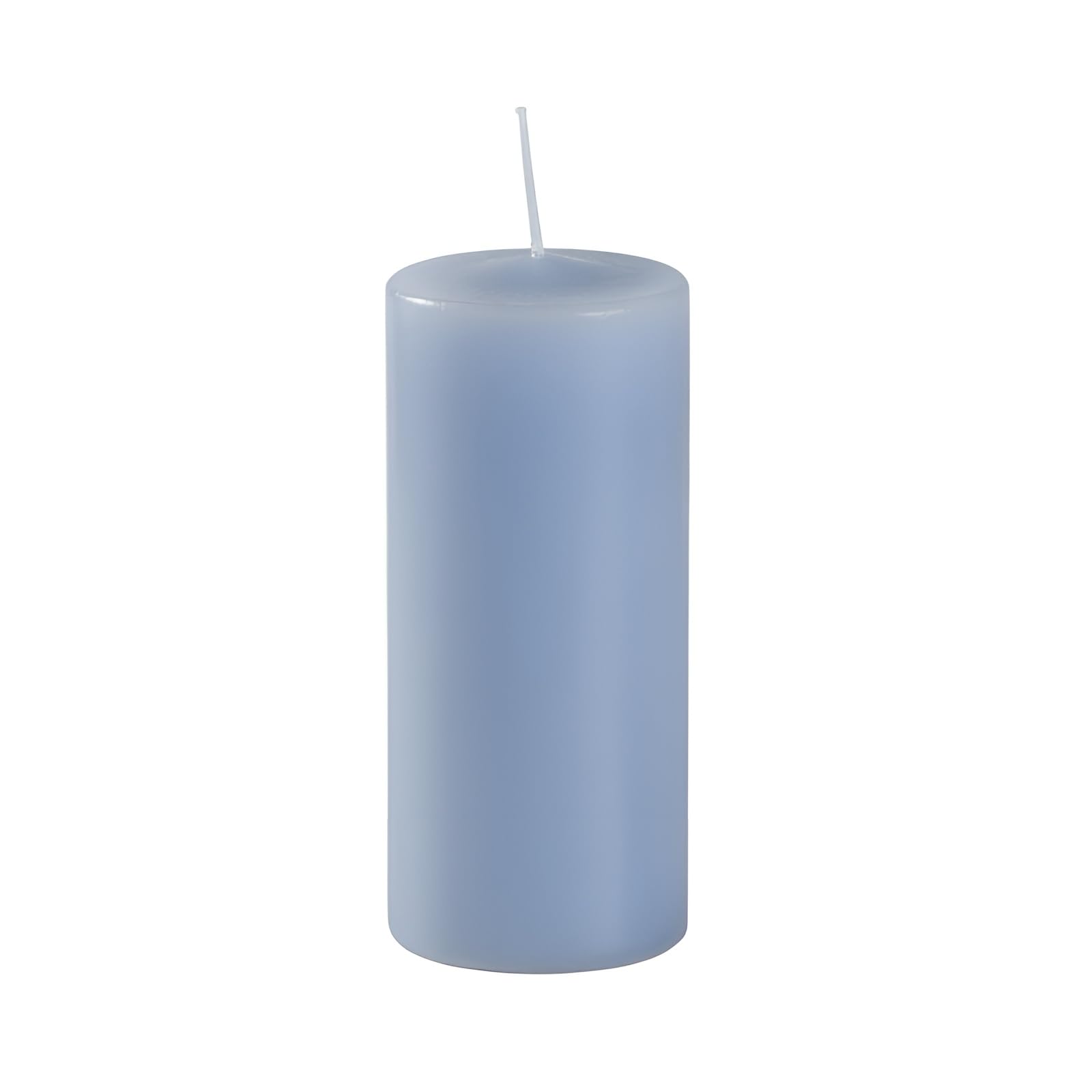 Cereria Di Giorgio - 6 Candele Cero - Diametro 6 cm Altezza 15 cm - Colore Dusty blu - Durata 72 ore - Non profumate