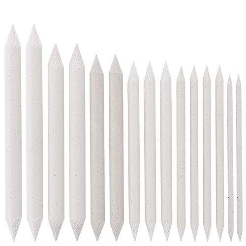 Ideen mit Herz Estompen | Papierwischer | 15er-Set | 7 Verschiedene Größen: Ø 4 mm | 6 mm | 7 mm | 8 mm | 10 mm | 12 mm