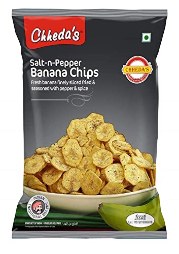 Image of Chheda's - Salt N Pepper Banana Chips - Crispy Banana Chips - 350 Gm Pack of 3