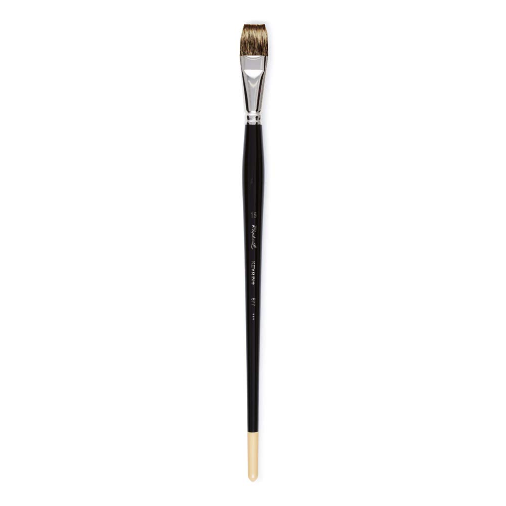 Brosse plate Raphael Kevrin+ N18 pinceau pour peinture acrylique