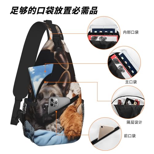 Bolso Sling para mujer y hombre mochila de viaje cruzada miniatura 6