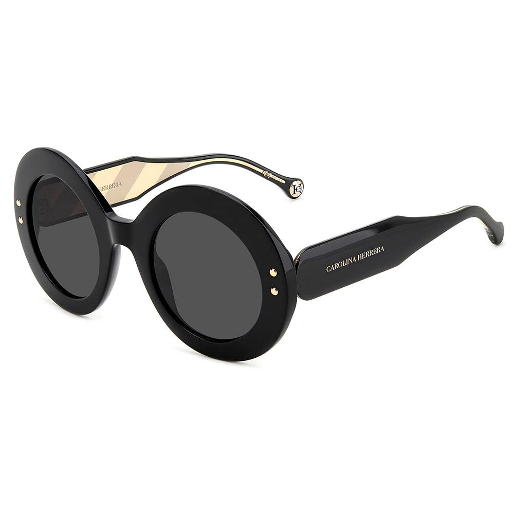 Carolina Herrera Unisex 807/Ir Black Her 0081/S Sunglasses Women's Acetate, Standard, 52