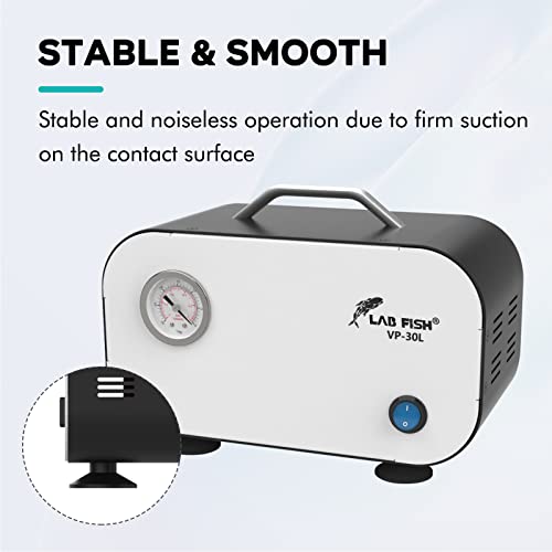 Lab Fish LFUS006-VP/30L Laboratory Vacuum Pump Portable Oilless Diaphragm Vacuum Filtration 30L/Min thumb #5