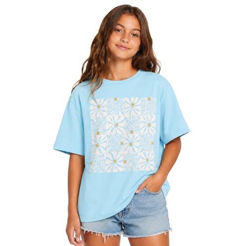 Image of Volcom Girls Shirts - Casual Crewneck Short Sleeve Graphic Tee Trendy Tops - Breathable Girls Summer Clothes