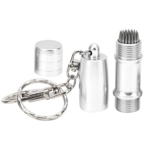 MMABEUTF スヌーカープールキュー用、チップ刺しツール、ピン研削アクセサリー、プロフェッショナル修理キット、耐久性のあるビリヤード機器、精密研磨器具、強化されたキュー性能 (銀)