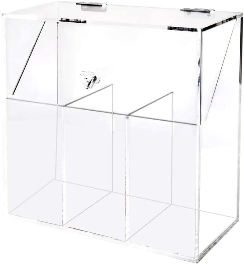 Acrylic Makeup Brush Organizer Clear Acrylic Makeup Brush Organizer with Lid Compartment Makeup Brush Holder Cosmetic Brush Storage Box brush holder with lid, makeup brush storage with lid,