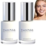 Pâte à polir les dents, liquide de polissage cosmétique, formule douce et sûre pour les dents sensibles, améliore l'apparence de la surface des dents, peinture blanchissante instantanée (2pcs)