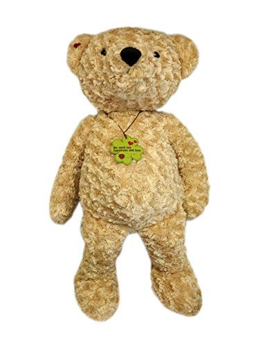 Shinada Ours au Bonheur peluche beige LL grand doudou deco pour salon et chambre cocooning