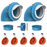 Lil'Clucker DIY Chicken Feeders (x2) and Waterer Cup (x5) Kit