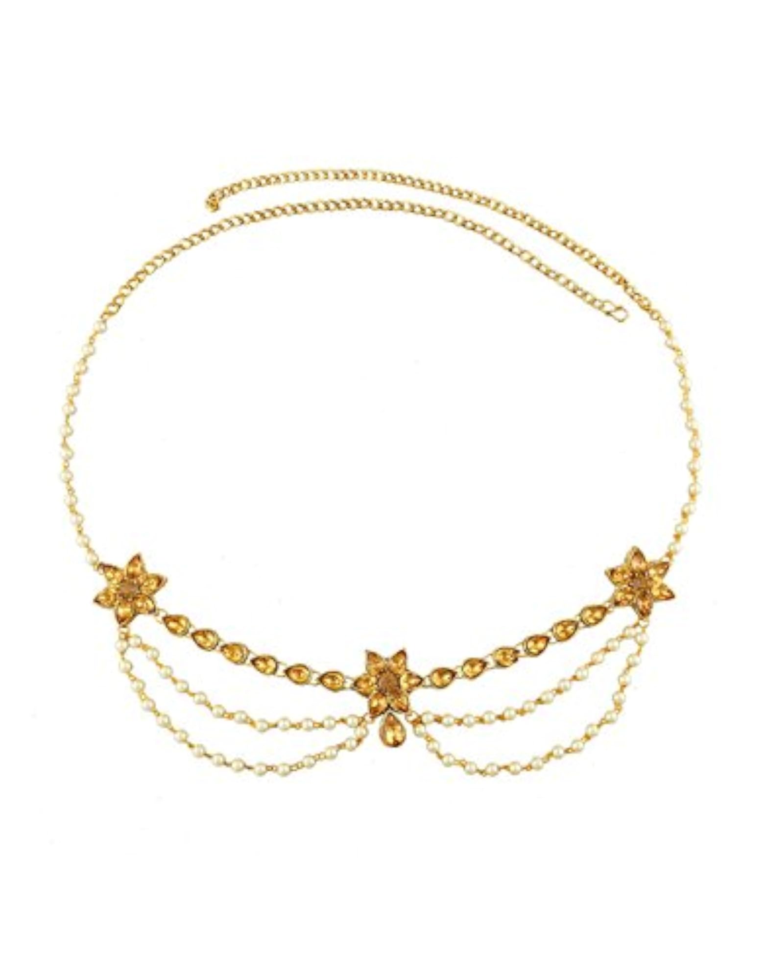 Women's Gold Metal Belly Chain, Elegant Design