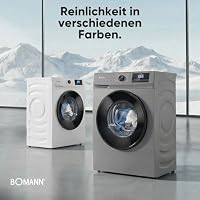 Bomann® Waschmaschine 7kg | 10 Jahre Motor-Garantie | Invertermotor - effizient, leise & langlebig | max. 1400 U/min | 15 Programme | Endzeitvorwahl | LED-Display | Washing Machine | WA 7175.1 titan – Ansicht 7