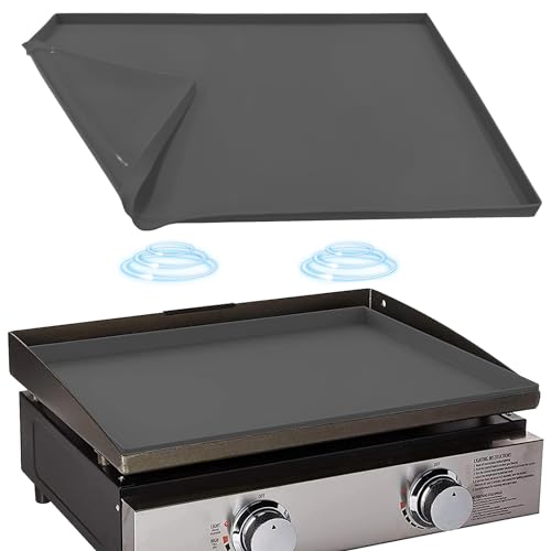 Silicone Griddle Mat Cover for Blackstone 22 Inch Griddle, Heavy Duty Food Grade Silicone Griddle Cover, Griddle Accessories for Blackstone Grill, All Season Protective Cover (Gray, 22 Inch)