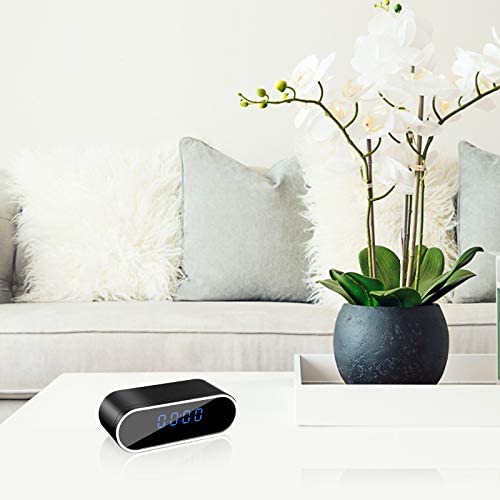 Hidden Camera Clock Security Camera Wifi Hd 1080P Spy Camera With Night Vision Motion Detection Loop Recording, Covert Nanny Cam Wireless Security Camera For Home Office Surveillance No Audio #TOP1