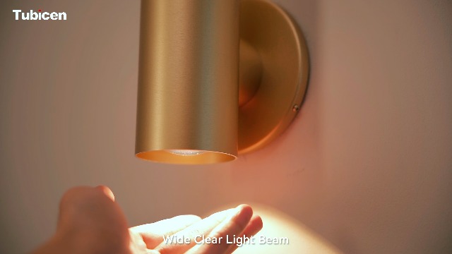 Image of Tubicen Up Down Wall Sconce Indoor Dimmable Movie Theater Lights Hardwired | 7W Bright LED Cylinder Wall Sconces Modern Interior Wall Light for Living Room Home Theater Hallway Stairs 3000K 5.4 inchH Black