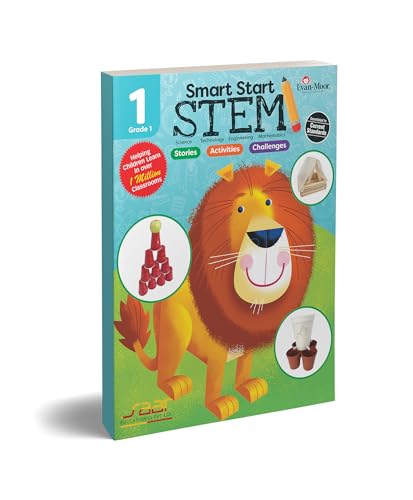 Smart Start STEM for Grade 1 by SAAR Education | Fun STEM Activities & Challenges | Hands-On Science, Technology, Engineering & Math Learning [Paperback] | Tiffany Rivera