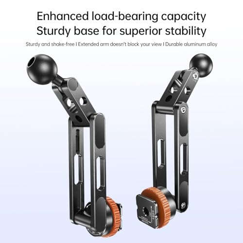 Support de téléphone en aluminium avec rotule 17mm durable pour grille d'aération