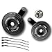 AutoHornix 1 Pair Black High & Low Universal 12V 4A 90MM Disc Horn Compatible with SUVs Bike Boat Motorcycles Off-Road ATVs Car Trucks Waterproof horn