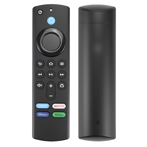 Telecomando Vocale di Terza Generazione per Smart TV AMZ (4K, 2a/3a Gen, Lite) - S-Tick, Nero - Ricerca Vocale, Design Ergonomico, Compatibile con TV AMZ