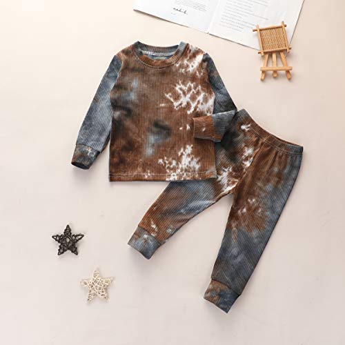 Kayotuas Toddler Baby Girl Clothes Tie dye Shirt and Pants Set Casual 2 Piece Jogger Outfits Set Spring Fall4