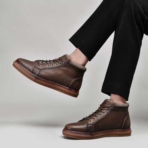 Image of Arkbird Mens Leather Sneaker Fashion Classic Casual Chukka Ankle Boots for Men
