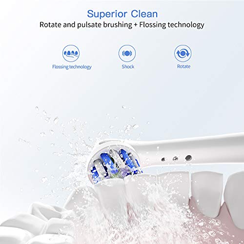 Replacement Toothbrush Heads For Oral B Braun, 4 Pack Professional Electric Toothbrush Heads, Precision Clean Brush Heads Refill Compatible With Oral-B 7000/Pro 1000/9600/ 5000/3000/8000 (4Pack) #TOP4