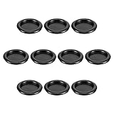 Rebower Rubber Grommets Flexible Wire Protector Hole Plug, [for Home Industry Office Electrical Protection] - 60 mm Mount Dia/Single Sided/Black / 10 Pcs