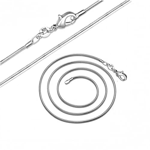 AXUEQIN-long 16-38inch chokers necklaces 1mm snake chains necklace for women (85cm,A)